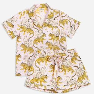 Printfresh pajamas - Short sleep set - Bagheera print - Blush